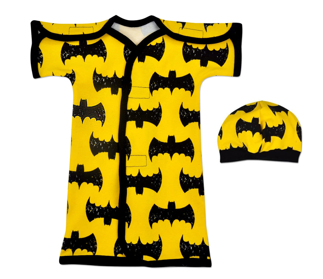 Bat Boy Cotton NICU Gown