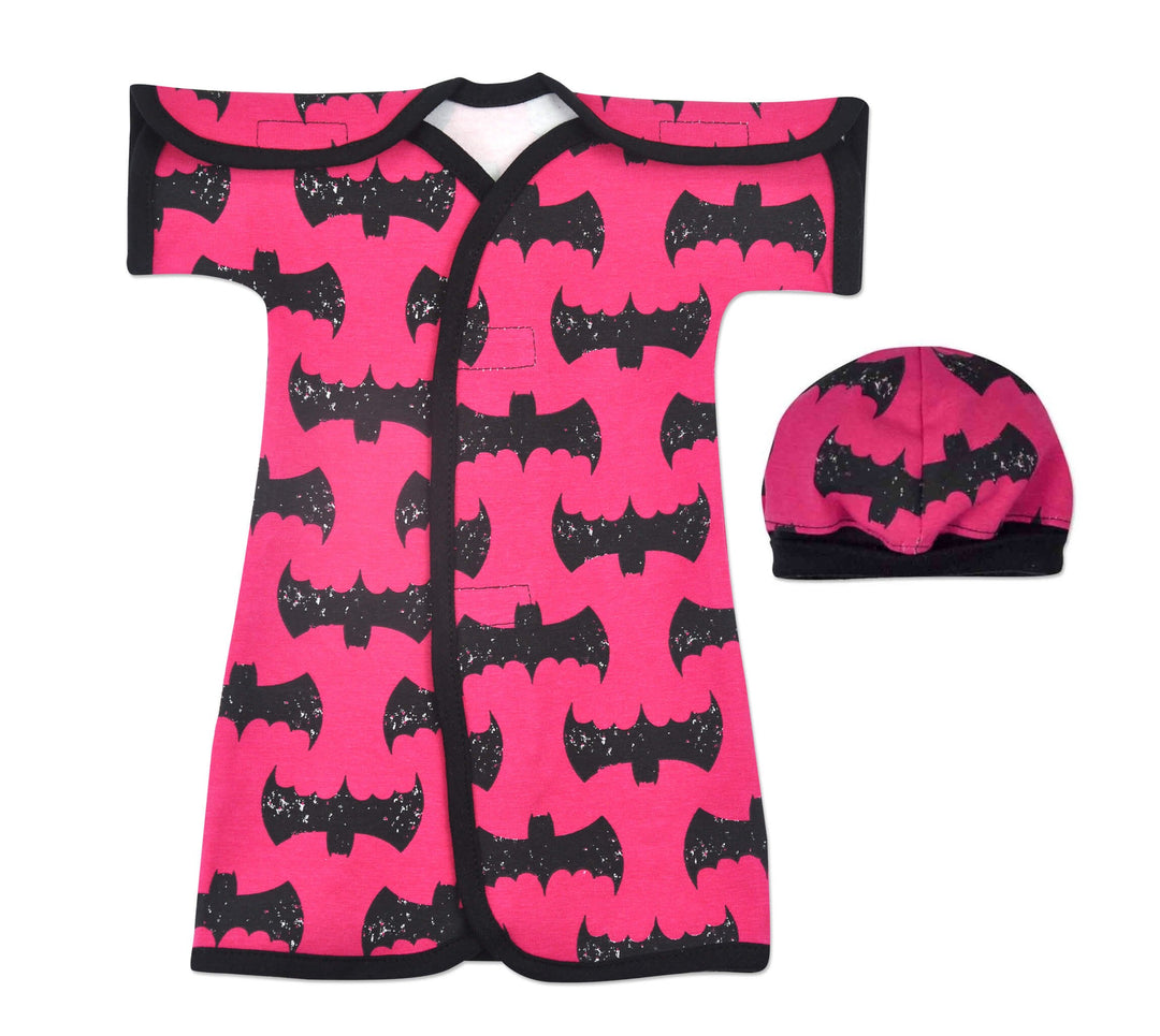 Bat Girl Cotton NICU Gown