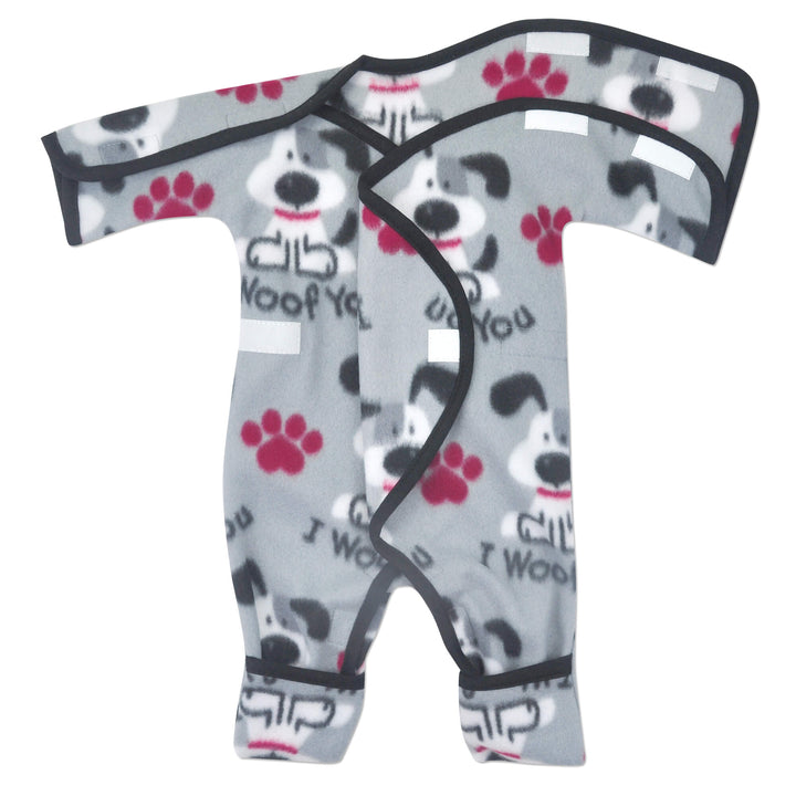 "I Woof You" Fleece NIC-Jumpsuit