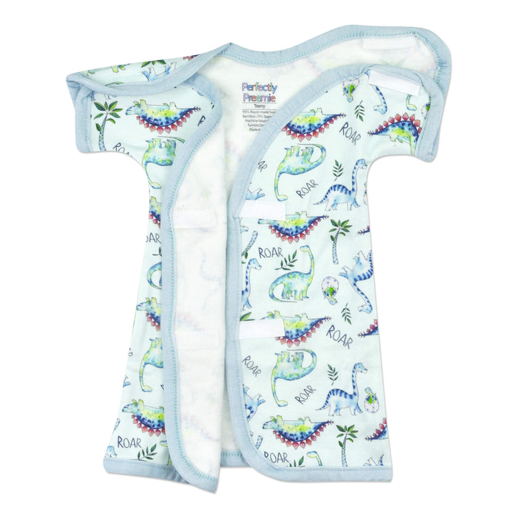 Aqua Roar Bamboo NICU Gown