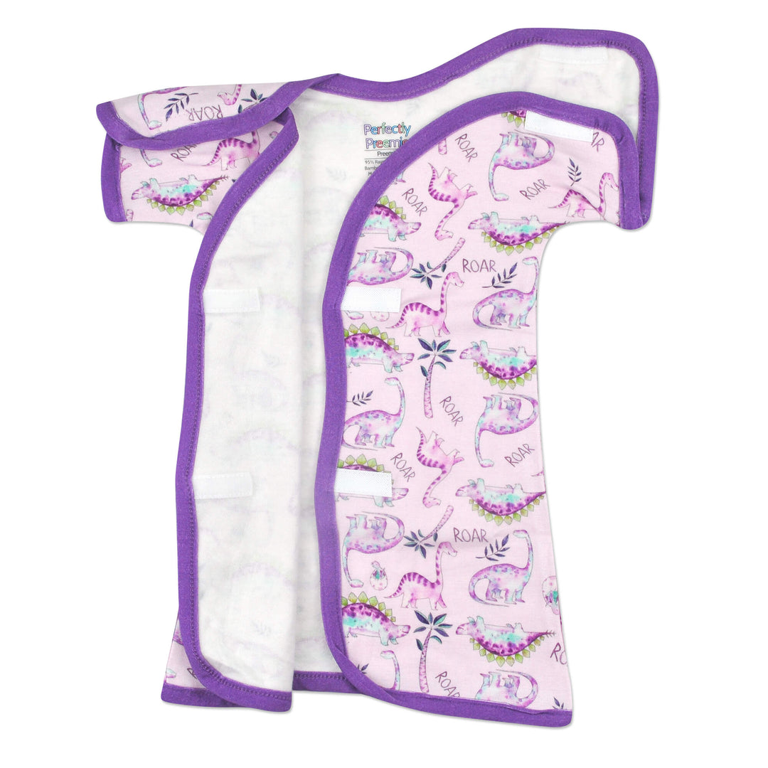 Purple Roar Bamboo NICU Gown