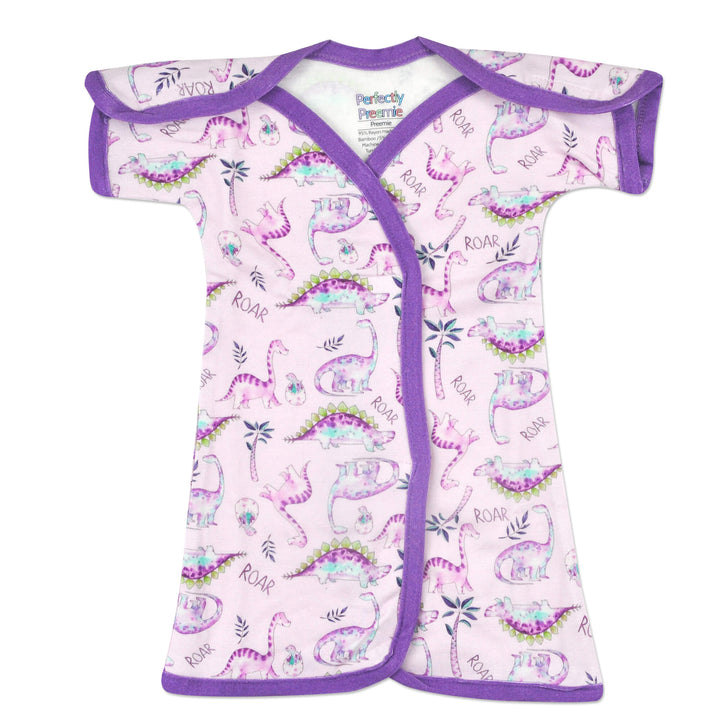 Purple Roar Bamboo NICU Gown