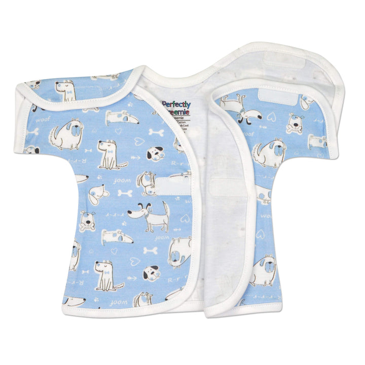 Blue Puppy Love Cotton NICU Shirt