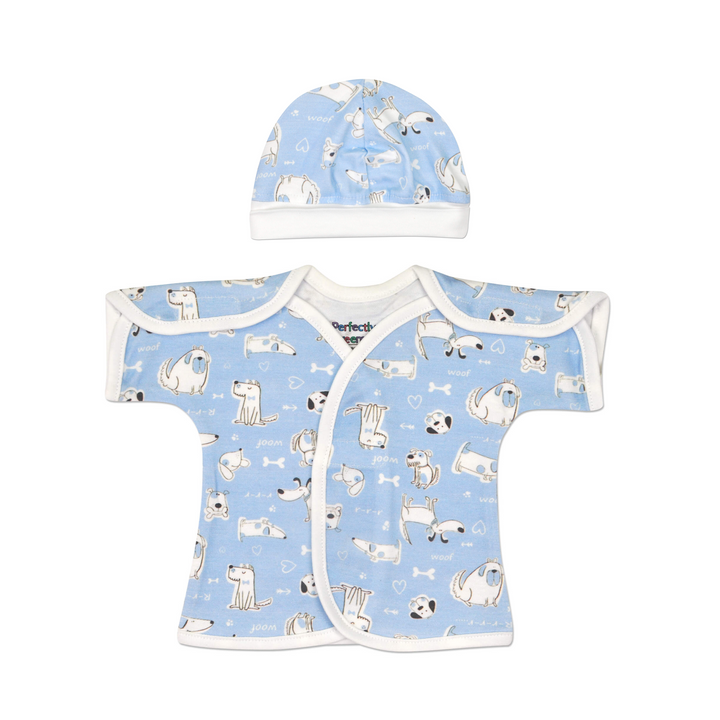 Blue Puppy Love Cotton NICU Shirt