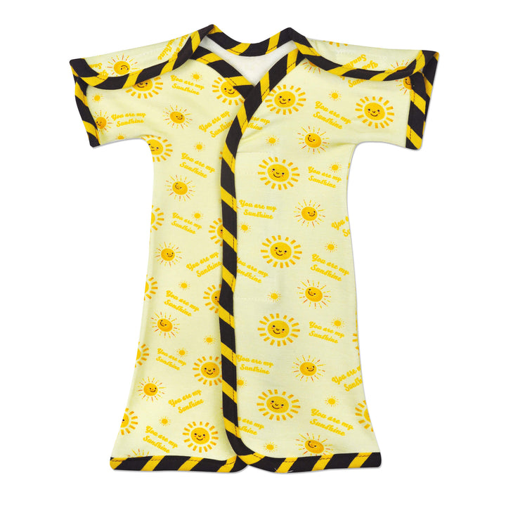 Sunshine Stripe Bamboo NICU Gown